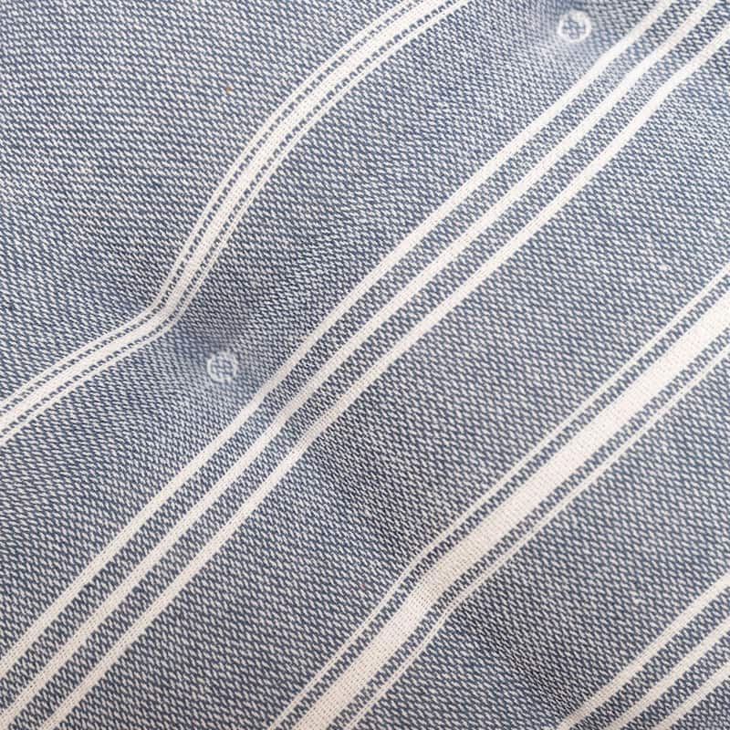 Fabstyles Tufted Fouta Cotton Set of 4 Chairpads with Ties - 16x16