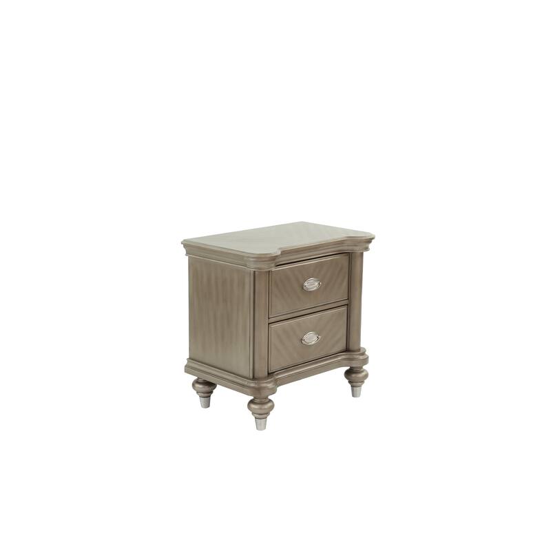 Luxury Classic Antique / 1pc Nightstand Storage Space Bedside Table Bedroom Furniture