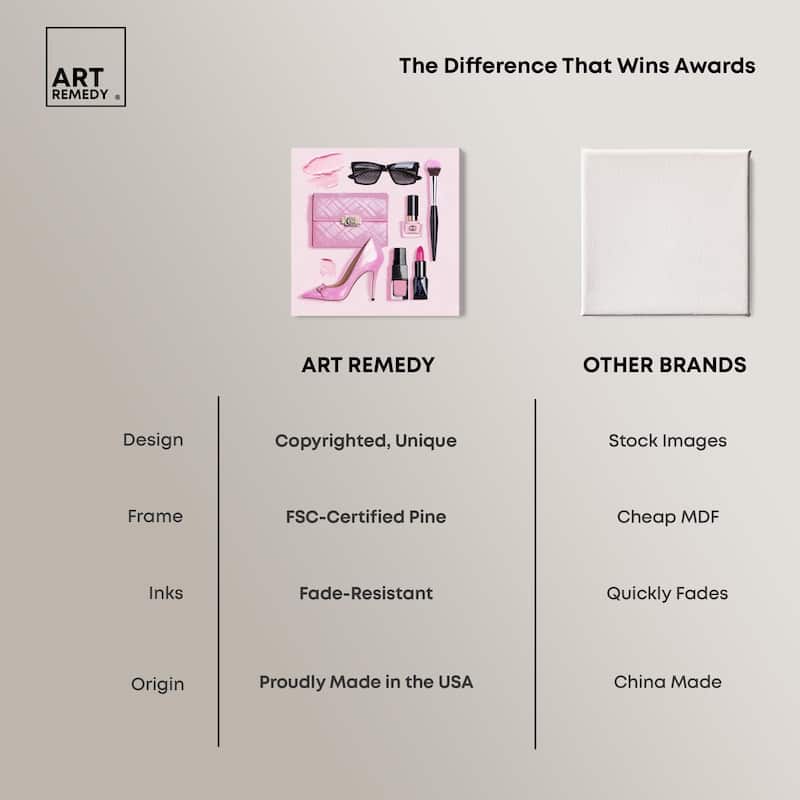 Pink Passions Canvas by Art Remedy, Gallery Wrapped