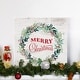 preview thumbnail 8 of 8, Merry Christmas Wreath-Premium Gallery Wrapped Canvas - Ready to Hang - Multi-Color