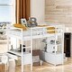 preview thumbnail 2 of 23, Multifunctional Design Loft Bed with The Loft Bed with Drawers, Cabinets, Shelves, and Desk