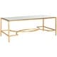 preview thumbnail 3 of 3, SAFAVIEH Inga Gold Coffee Table - 48" x 23" x 18"