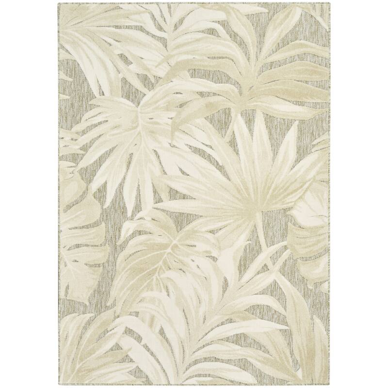 Nourison Aloha Indoor/Outdoor Nature Area Rug - 5'3" x 7'5" - Ivory Sage