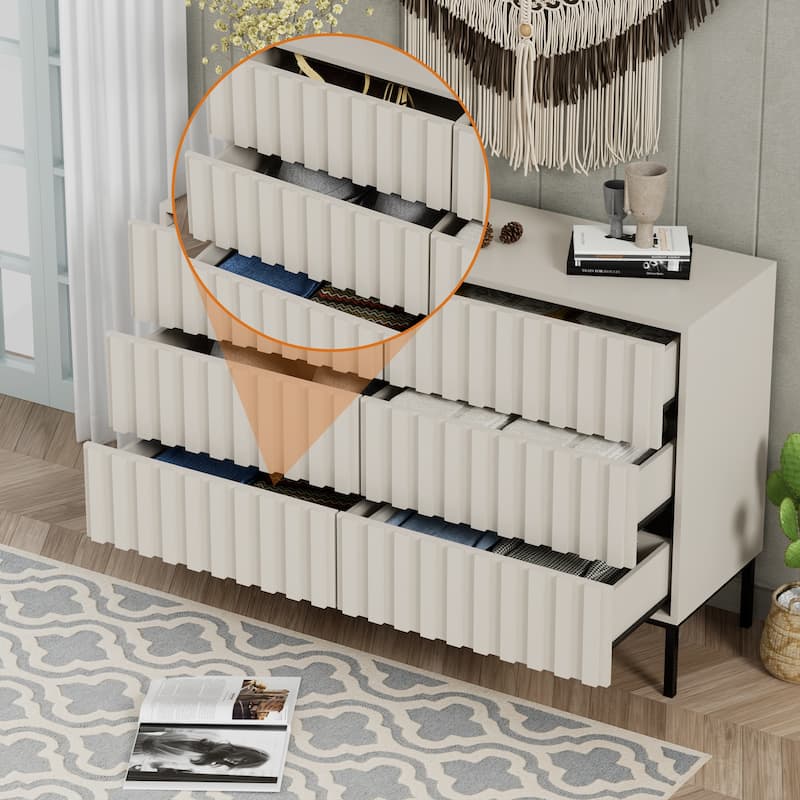 6 Drawers Chest Of Dresser Storage Tower Cabinet Bedroom Organizer