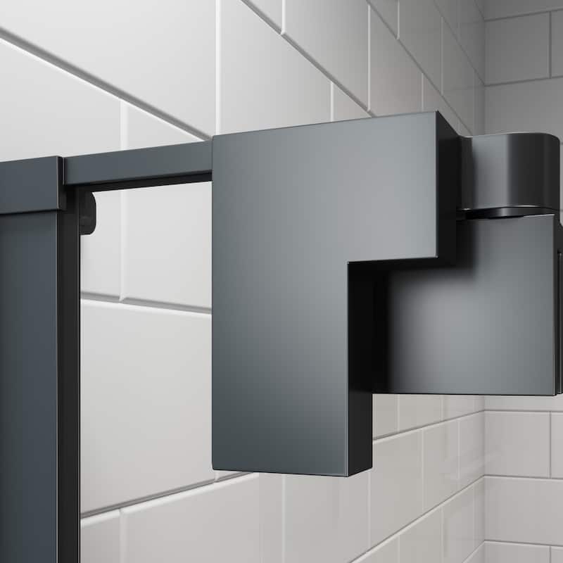 Seawin Flex X Frameless Pivot Shower Door 3/8 in. (10 mm) Clear Tempered Glass with NanoShield Coating