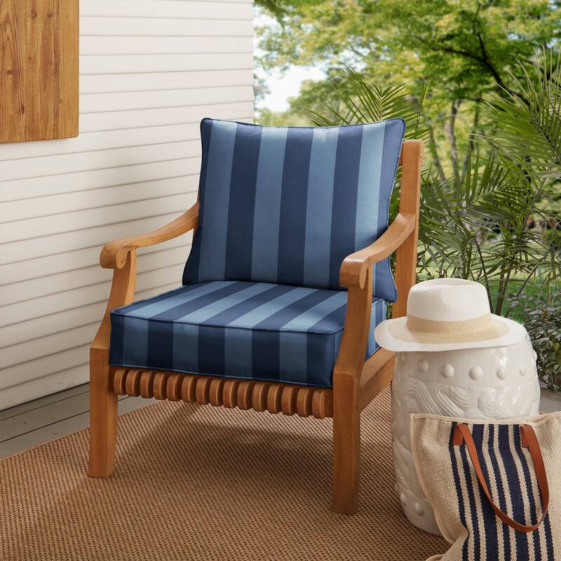 Sorra Home Indoor/Outdoor Corded Deep Seating Pillow and Cushion Set - 27in x 29in x 5in - Preview Capri