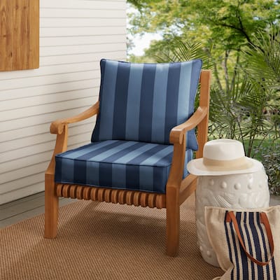 Sorra Home Indoor/Outdoor Corded Deep Seating Pillow and Cushion Set
