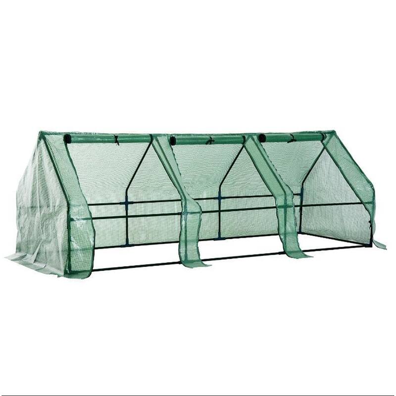 Portable Tunnel Outdoor Garden Mini Greenhouse With Zipper Doors