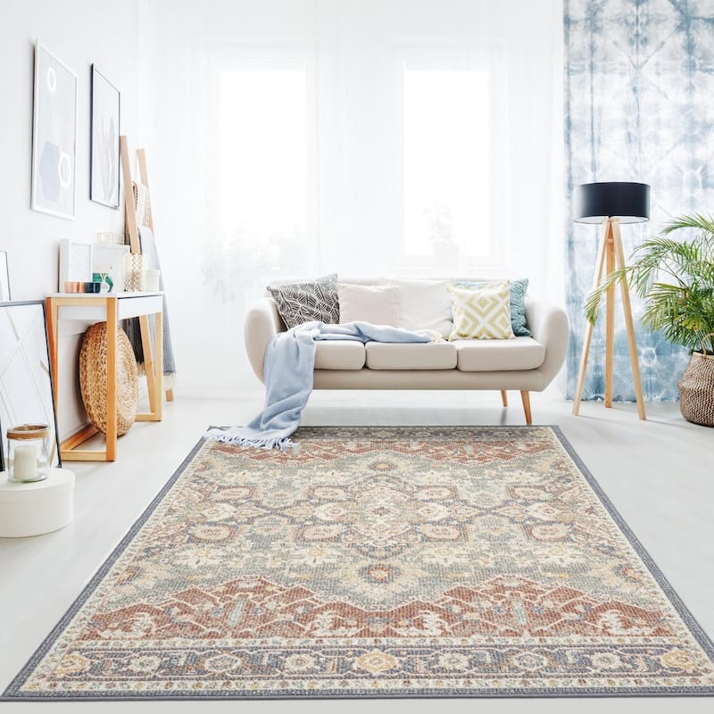 Luxe Weavers Bohemian Floral Area Rug, Indoor Carpet