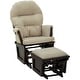 preview thumbnail 2 of 43, HOMCOM Nursery Glider Rocking Chair with Ottoman Cushion Seating