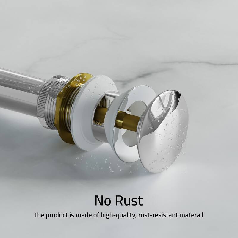 Dowell Undermount Sink Pop-Up Drain with Overflow