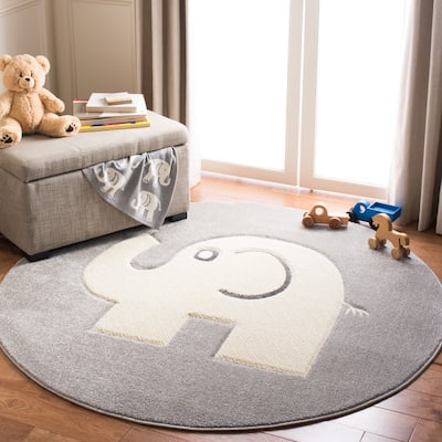 SAFAVIEH Carousel Kids Darby Elephant Rug