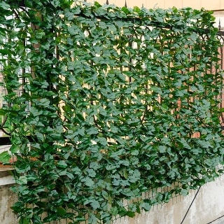 Costway Faux Ivy Leaf Privacy Fence Hedge Fencing