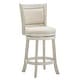 preview thumbnail 35 of 56, Verona Panel Back Swivel Counter Height Stool by iNSPIRE Q Classic Antique White-Beige Linen