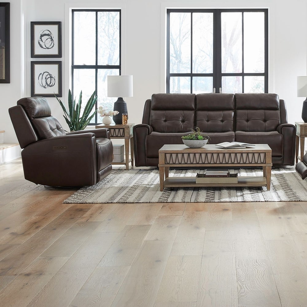 Liberty Furniture Carrington Living Room Sets - Leather Power Sofa, Loveseat, Recliner