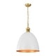 preview thumbnail 7 of 23, Mid-Century Modern 1-Light Bell Dome Large Pendant Light 17.7in