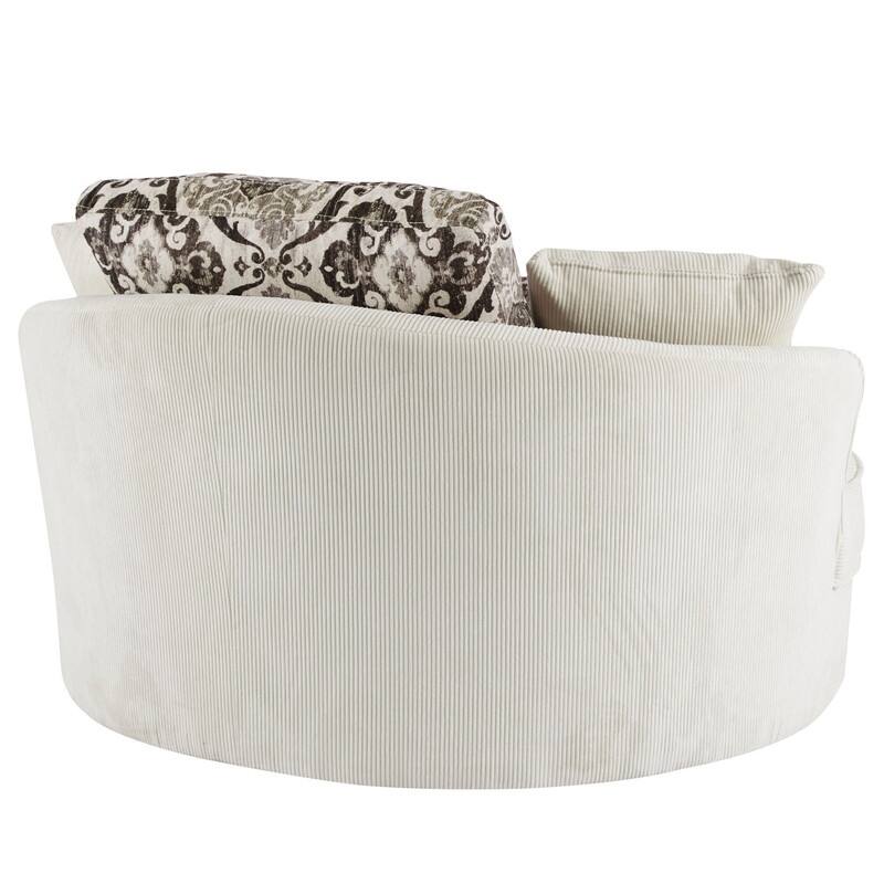360 Degree Swivel Round Sofa Chair with 5 Movable Pillow