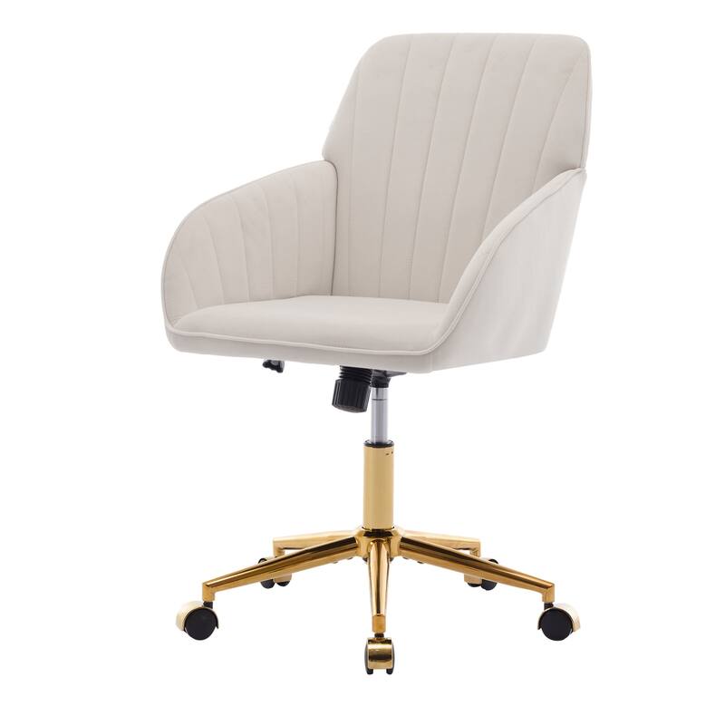 Home Bedroom Office Chair Ergonomic Swivel Chair, Reclining Seat