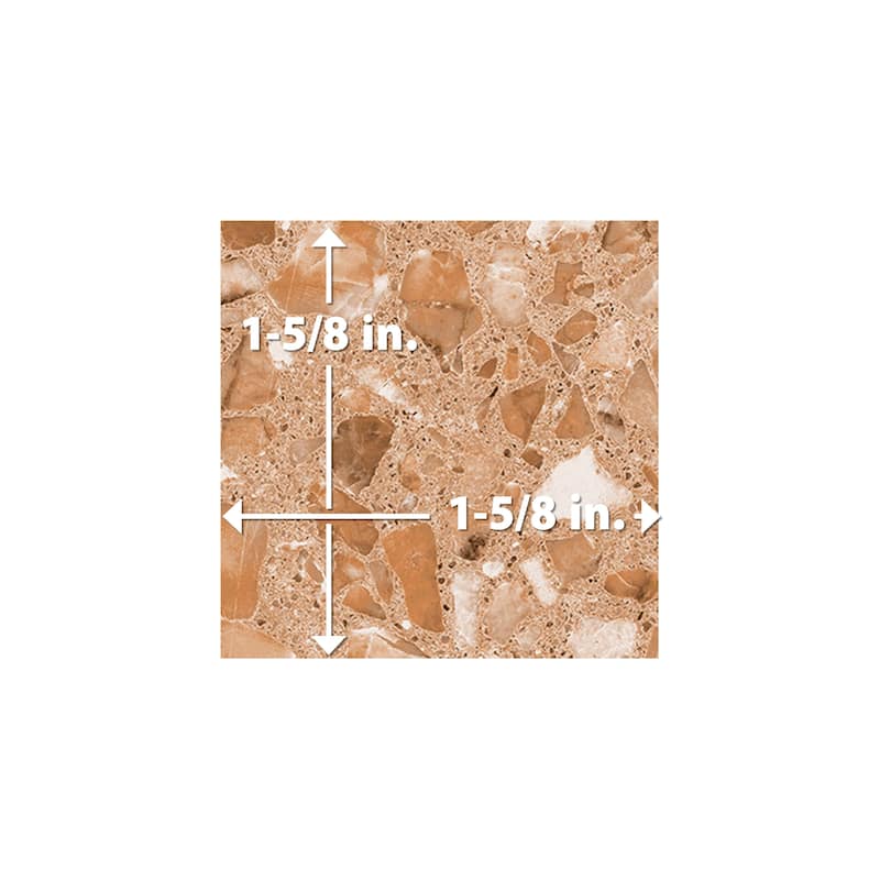 Merola Tile Riviera Taco Rojizo 1-5/8" x 1-5/8" Porcelain Floor and Wall Tile - Case (25 Tiles)