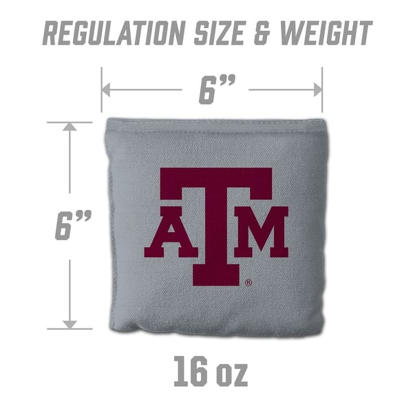 Texas A&M Aggies NCAA Dual Sided Pro Stop & Slide Cornhole Bags