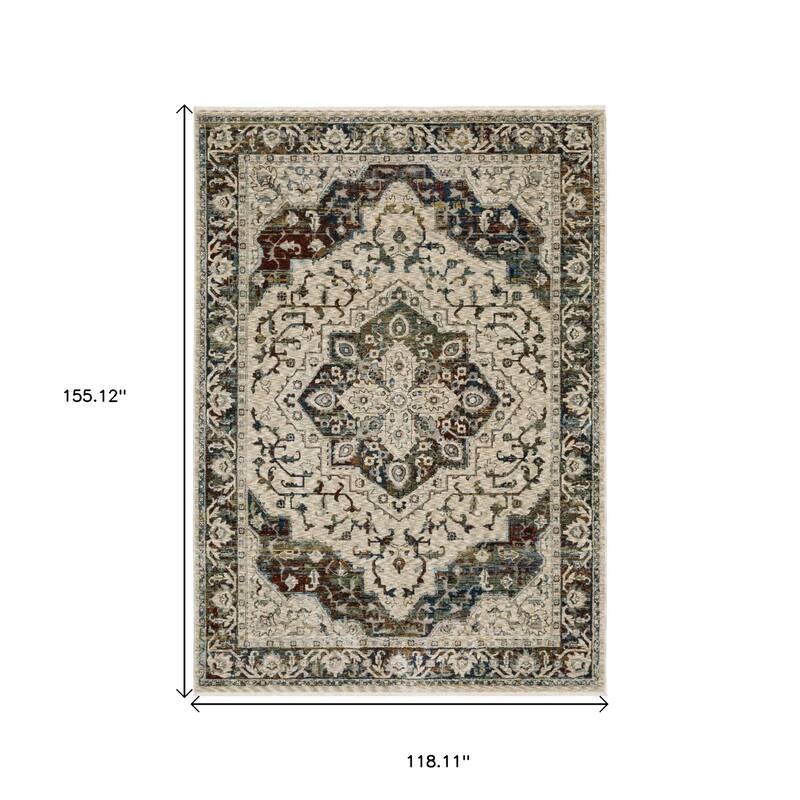 HomeRootsMedallion Traditional Runner Area Rug