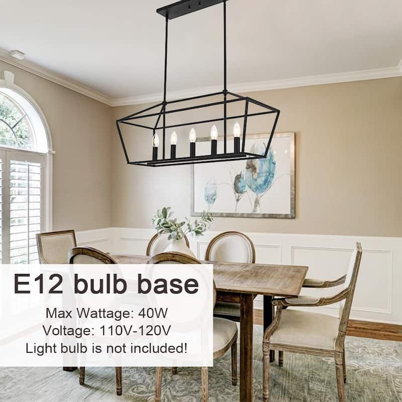Modern Style Linear Island Pendant Light