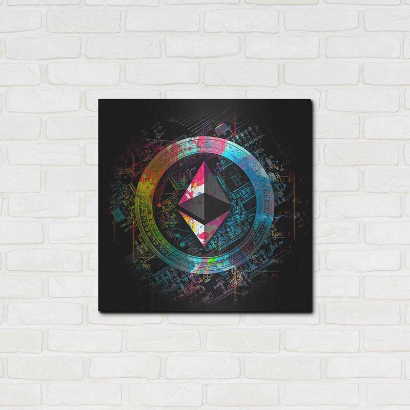 Luxe Metal Art 'Ethereum Crypto Power' by Epic Portfolio Metal Wall Art