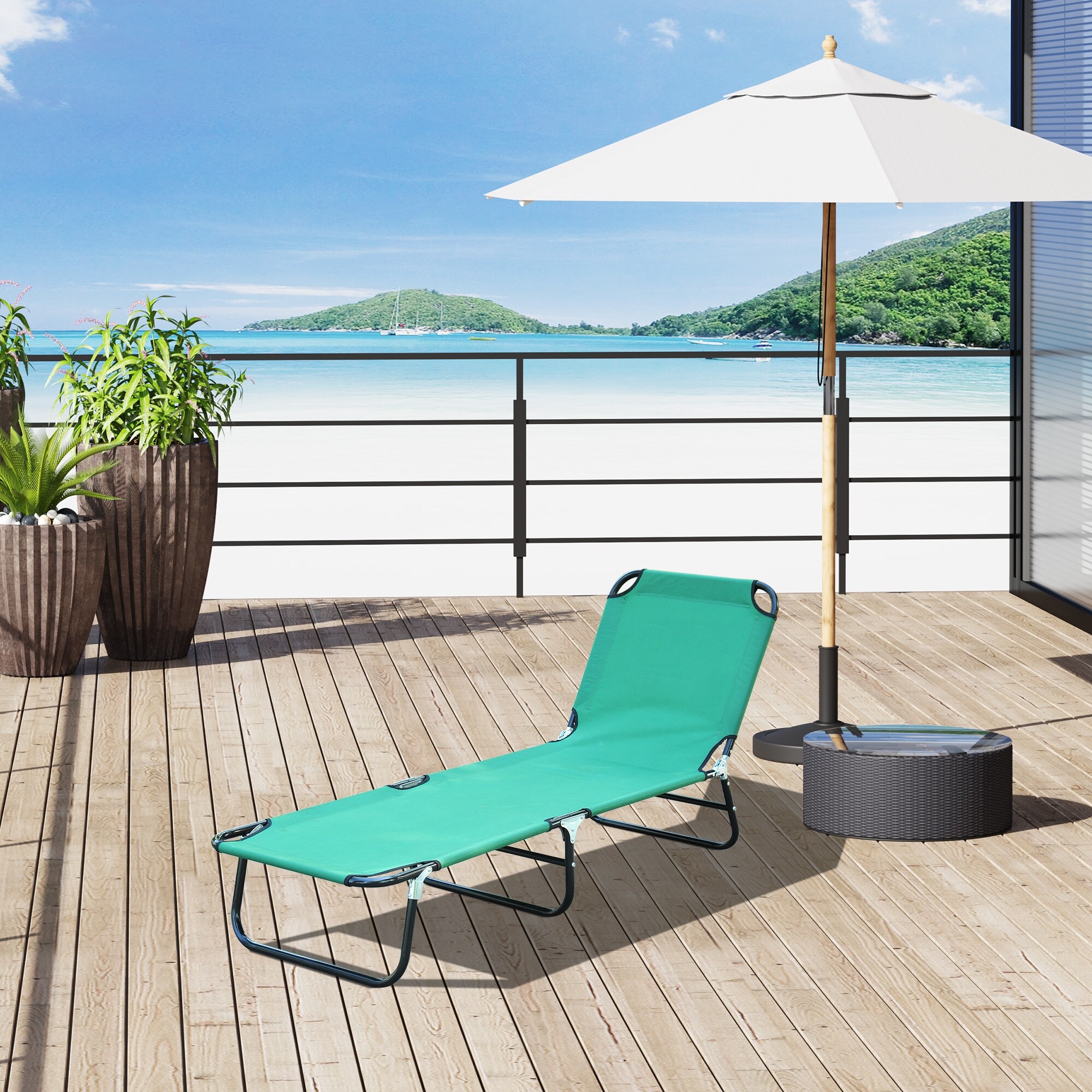 Chaise Lounge Folding Portable Sunbathing Poolside Beach Chair Bed Bath Beyond 38195559