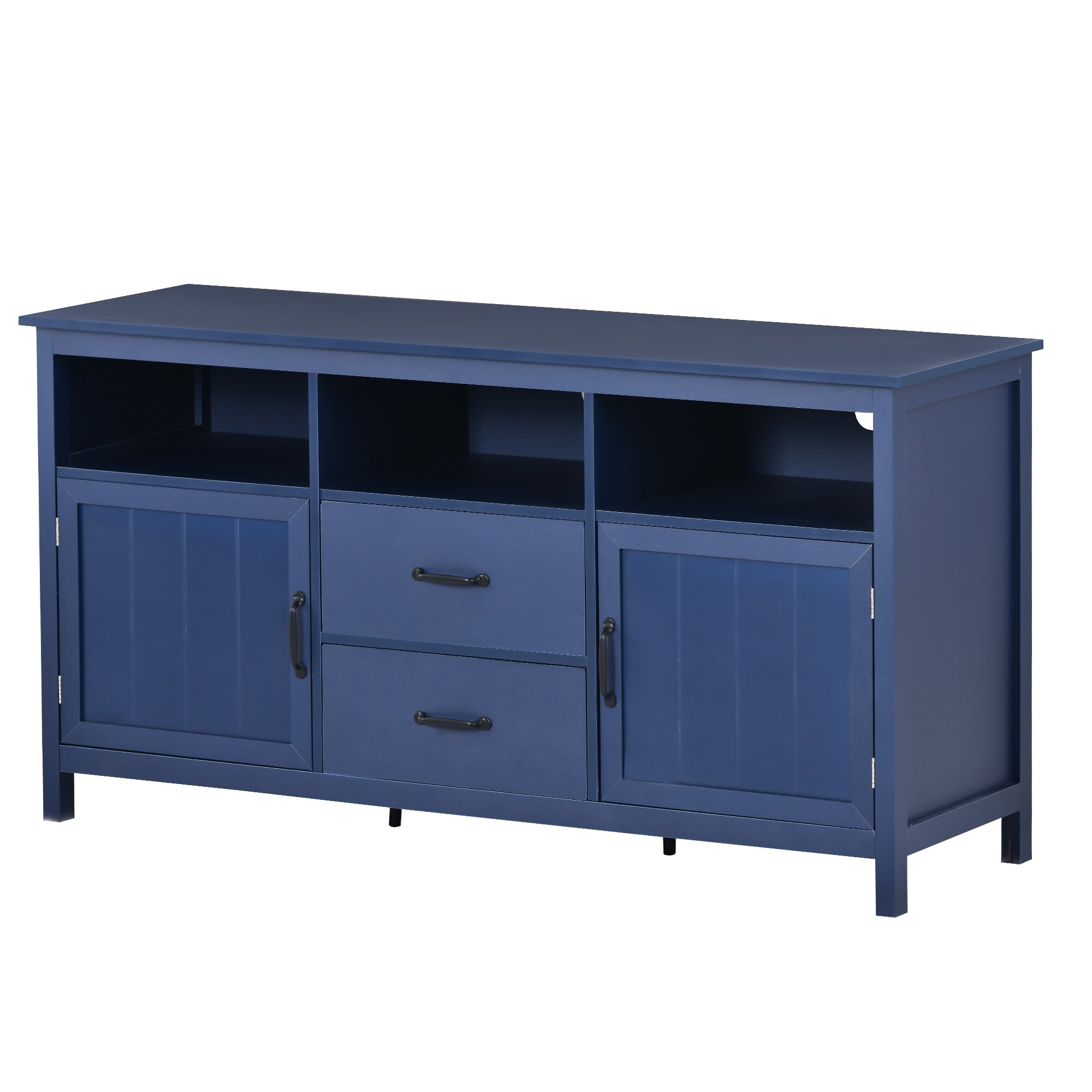 ♫テレビボート２drower TV cabinet Costway 44'' Entertainment TV Stand with Shelves, Wooden