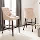Option Beige Linen/Chrome Nh+Ring/Espresso Leg