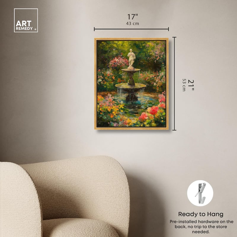 Poured Peace Canvas by Art Remedy