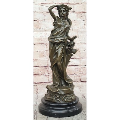 Venus Aphrodite Female Figure Greek Roman Mythology Original Art Bronze Sculpture