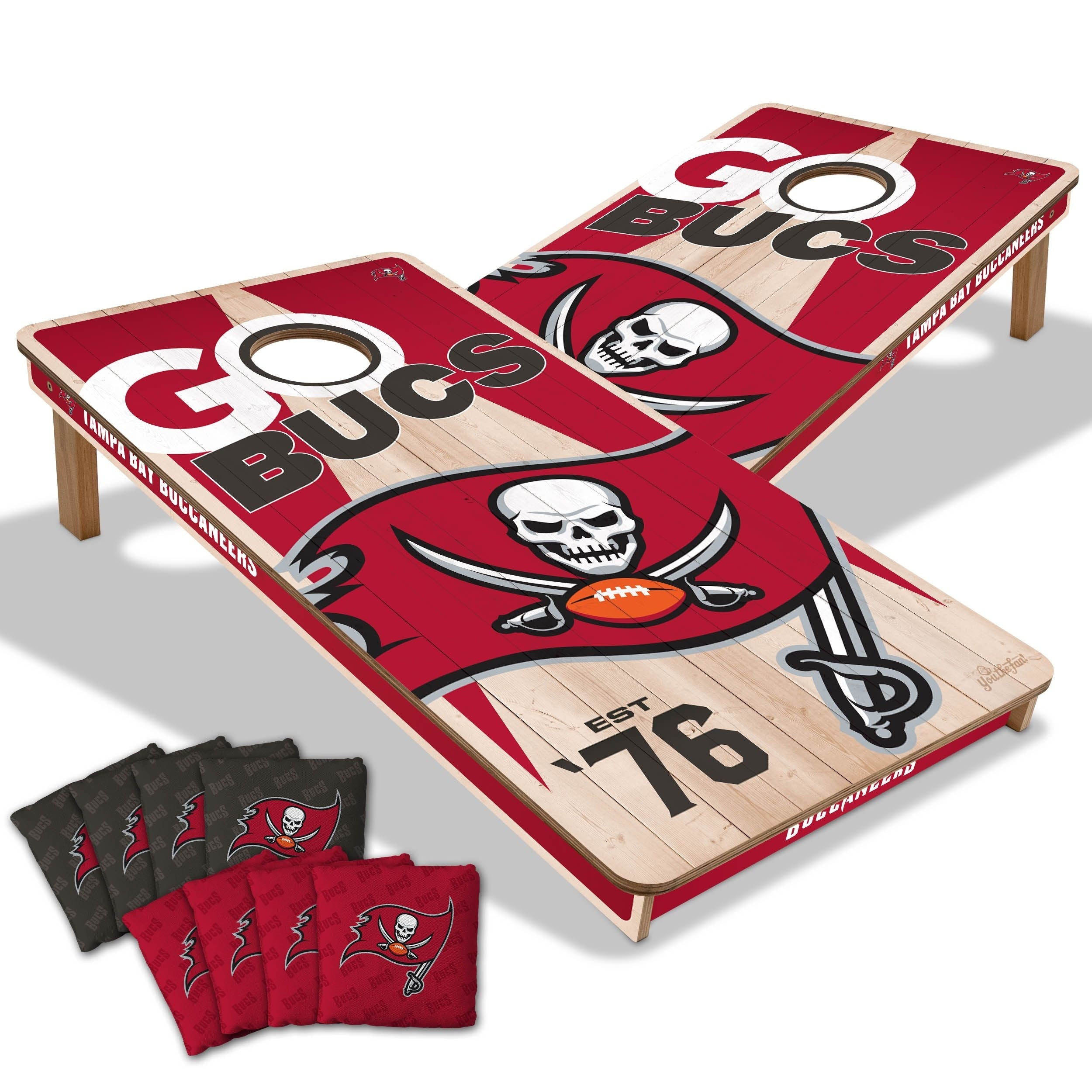 Tampa Bay Buccaneers NFL 2x4 Cornhole Board Set