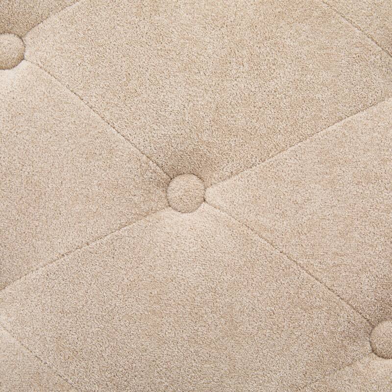 Christopher Knight Home - Classic Indoor Velvet Upholstered Button-Tufted Chaise Lounge Chair with Solid Wood Legs - 54.5"L