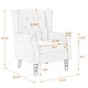 preview thumbnail 9 of 77, Button Tufted Armchair Wingback Wood legs Accent Chairs (Set of 2)