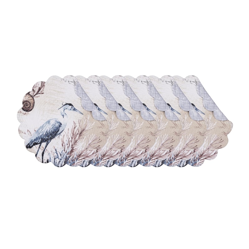 Brunswick Island Round Placemats Set of 6, 17"