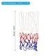 preview thumbnail 2 of 5, 2Pcs 18.5" PP Basketball Hoop Net Replacement Outdoor, White Red Blue 3.5mm