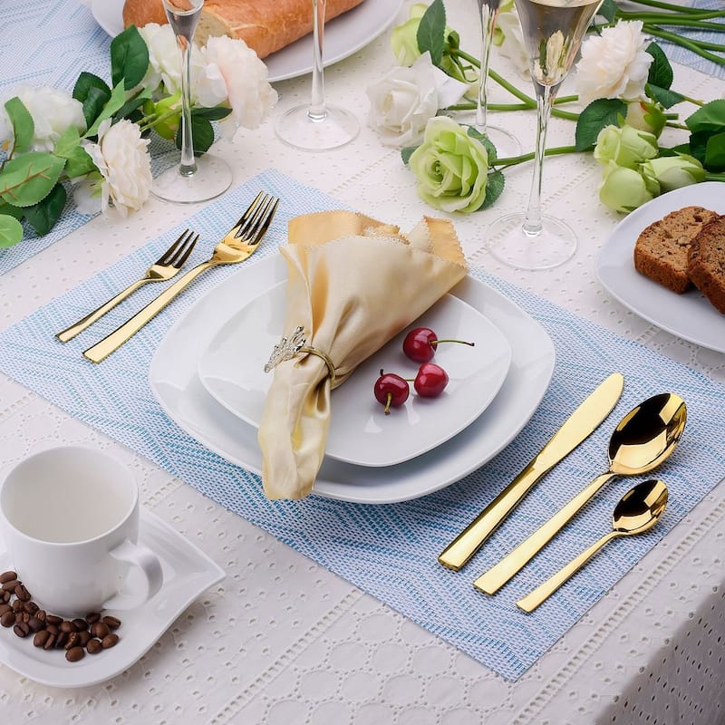 Velaze 24-piece Stainless Steel Flatware Set, Service For 6