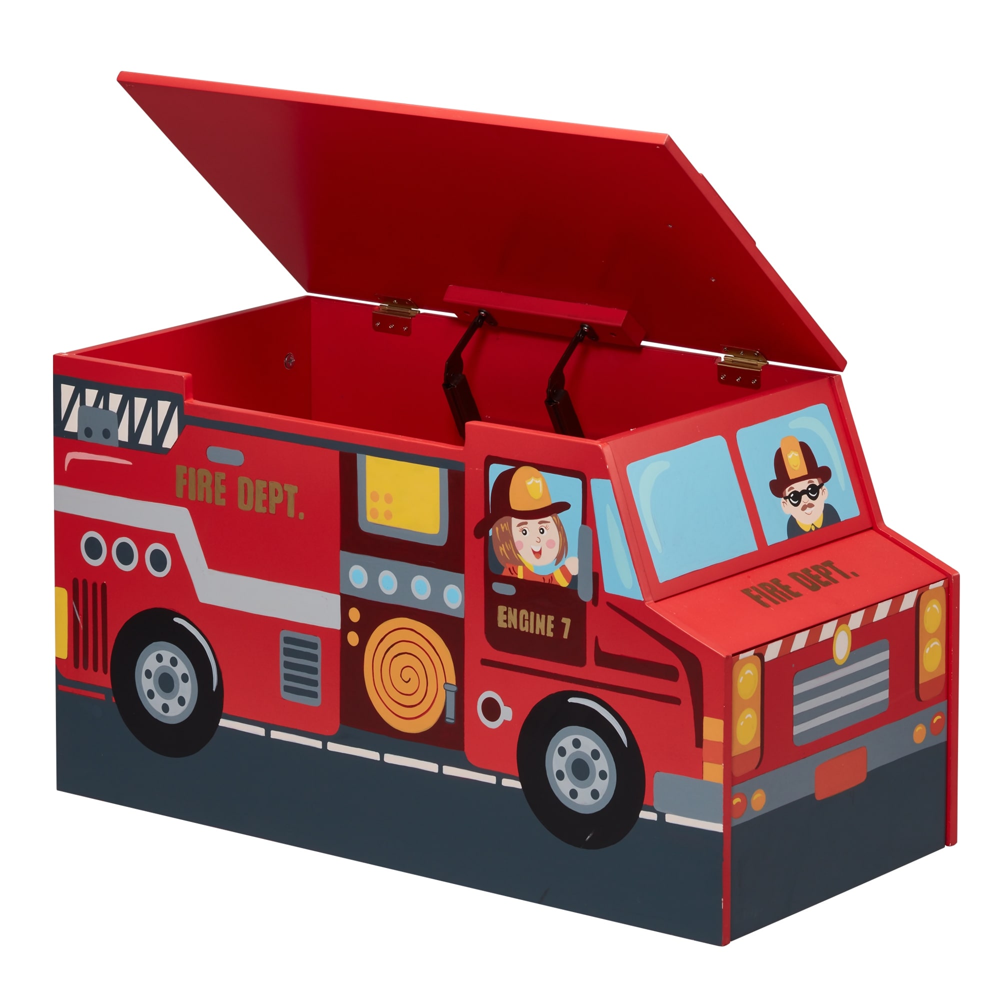 fire truck toy chest
