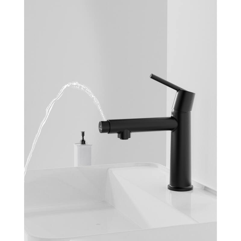 Bathroom Sink Faucet with Single Handle and Dual Water Modes - 7.71" x 4.68" x 9.21"