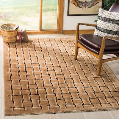 SAFAVIEH Couture Hand-knotted Tibetan Kerka Modern Wool Rug with