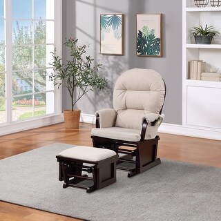 Delta glider and ottoman top espresso