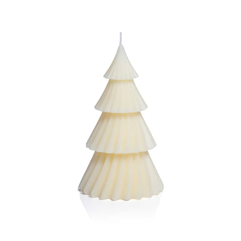 Twinkle Tree Decorative Holiday Candles, Set of 6 - Ivory