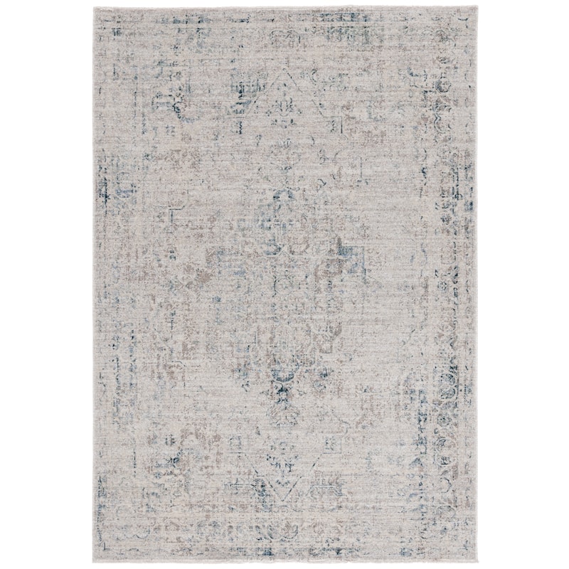 SAFAVIEH Antique Gudbjort Irantzu Traditional Rug - 4' x 10' - Grey/Blue