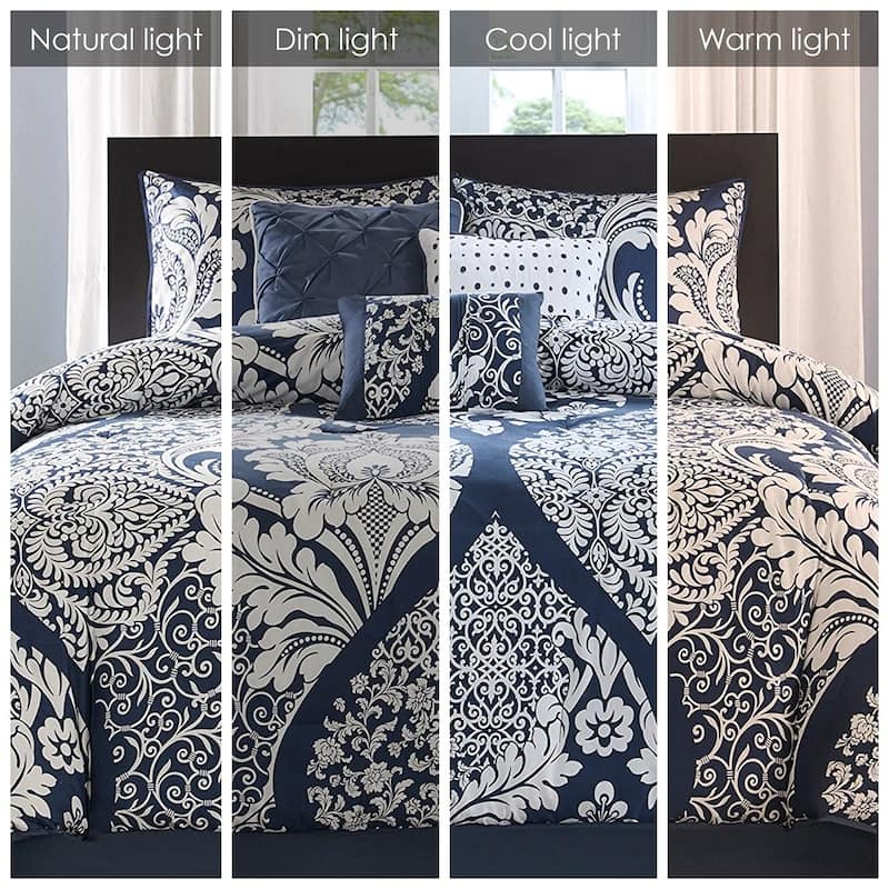 Madison Park Marcella 7 Piece Cotton Printed Comforter Set
