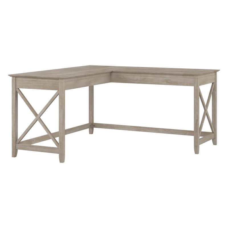 Key West 60W L Shaped Desk for Home Office by Bush Furniture