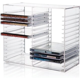 Stackable Clear Plastic CD Organizer. - Bed Bath & Beyond - 39120102