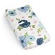 preview thumbnail 1 of 4, Sweet Jojo Designs Navy Blue Boho Floral Girl Changing Pad Cover Sheet -Bohemian Shabby Chic, Watercolor Flower, Farmhouse, Sage