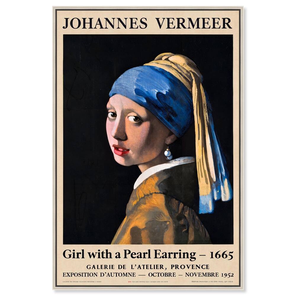 Girl with a Pearl Earring Canvas by Art Remedy