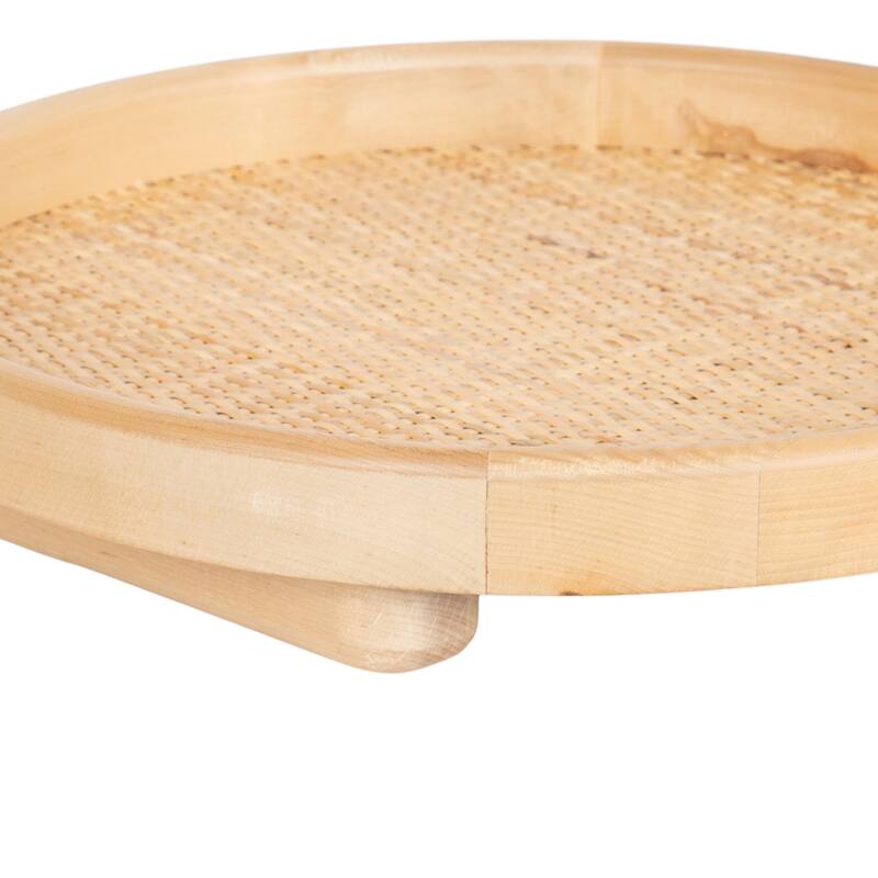 Kate and Laurel Planche Round Woven Tray